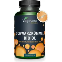Vegavero Bio Schwarzkümmelöl Kapseln | Keine Gelatine | 1000