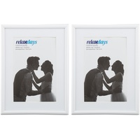 Relaxdays Relaxdays, Bilderrahmen 2er Set, 15x20 cm, Passepartout 10x15
