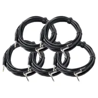 Pronomic Stage INST-A-6 Instrumentenkabel Winkelstecker, 6 m schwarz