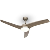 Klarstein Figo 2-in-1-Deckenventilator Lampe Ø132cm 10039m3/h 51dB Fernbedienung Titan
