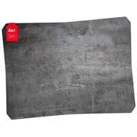 Tischsetmacher Tischset | Platzset abwaschbar - Stahlplatte Metalloptik -