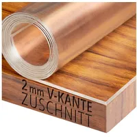 DecoHomeTextil Heimtextilmanufaktur Transparente Folie 2mm abgeschrägte V Kante, glasklar