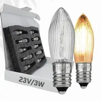 Berglämpl 10x E10 23V/3W Ersatzlampe für Schwibbogen, Lichterketten u.ä.,