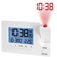 Miraval Funk-Projektionswecker Funkwecker USB 2 Alarme Temperaturanzeige Datum -