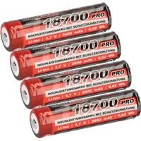 XCell 4x Kraftmax 18650 18700 Pro Akku mit PCB