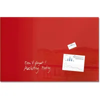 Sigel GL142 Glas-Whiteboard / große Glasmagnettafel Artverum, 65x100 cm,