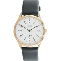 ARISTO Bauhaus 1069 Herren Uhr Edelstahl 0H16 Leder