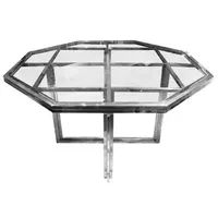 Casa Padrino Luxus Designer Esstisch Silber 100 x 100