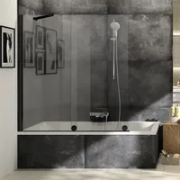 Hüppe Xtensa pure Badewannenabtrennung Gleittür 1-teilig, mit