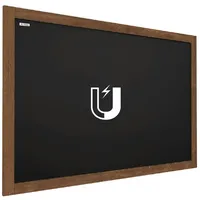 ALLboards magnetische Kreidetafel 120x90 cm, Holzrahmen 120x90cm, - Schwarz,