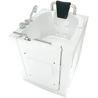 AcquaVapore Sitzbadewanne mit Tür 80 x 90 x 100