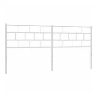 VidaXL Kopfteil Metall Weiß 200 cm