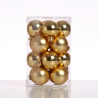 MARELIDA Christbaumkugel - Weihnachtsbaumkugel - Glas - D: 3,5cm