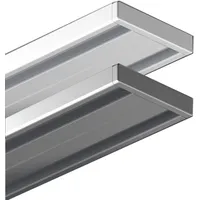 GARDUNA 120cm | weiss | Gardinenschiene Vorhangschiene| Aluminium |