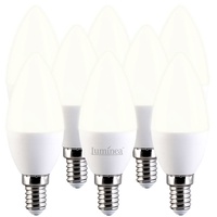Luminea 8er-Set LED-Kerzen E14, C37, 3 W (ersetzt 30