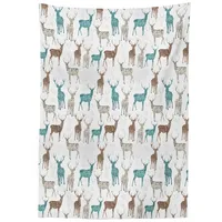 ABAKUHAUS Hirsch Tischdecke, Alt Text Tiere Weihnachten, Inn und