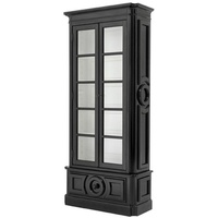 Casa Padrino Luxus Vitrine Schwarz / Weiß 113 x