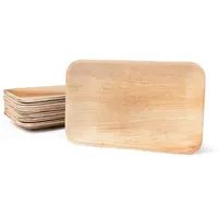 Greenbox BIOZOYG Palmware DTW05329 Einwegteller aus Palmblatt, 25 Stück,