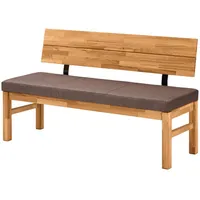 58 aufm Kessel 58aufmkessel Sitzbank, Wildeiche Braun, Holz, 150x84x55