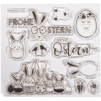 Rayher Clear Stamps - "Frohe Ostern", Bogengröße 102,5 x