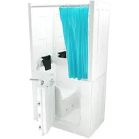 AcquaVapore Seniorendusche und Kombination Wanne mit Whirlpool S08D-WP-A-L 68x110x205cm