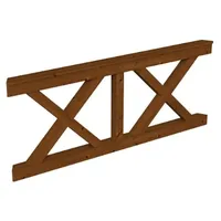 SKANHOLZ Skan Holz Brüstung Andreaskreuze zu Pavillion Lyon-Größe 3