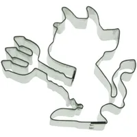 Staedter Städter Ausstecher Teufel, Edelstahl, Silber 7 cm