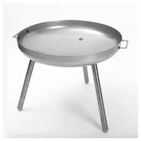 Czaja Edelstahl Feuerschale Berlin 80 cm mit Langen Beinen