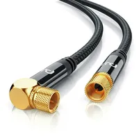 Primewire HDTV Satellitenkabel gewinkelt mit Braiding - 75 Ohm