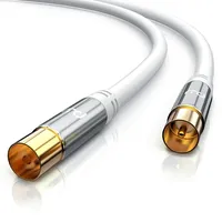 Primewire HDTV Antennenkabel mit 4-fach Schirmung IEC-Stecker zu RF-Buchse