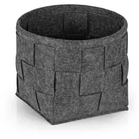 N8WERK Filz-Aufbewahrungskorb 24 x 24 x 24 cm dunkelgrau