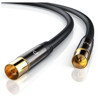 Primewire HDTV Antennenkabel mit 4-fach Schirmung IEC-Stecker zu RF-Buchse