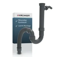 Kirchhoff Flexibler Siphon Küchenspüle Eco Save aus recyceltem Kunststoff