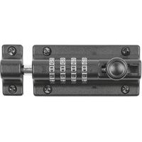 Kasp Kombinationsverriegelungsbolzen 4D 120mm - Schwarz - Nummernschloss -