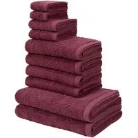 MY HOME Regona Handtuchset 10-tlg. rot