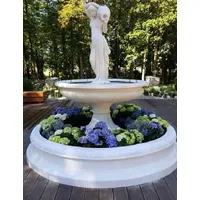 Casa Padrino Barock Garten Deko Springbrunnen Frau mit Krug