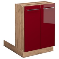 Vicco Kücheninsel Fame-Line Bordeaux Eiche 60 cm Küchen, Küchenmöbel,