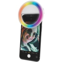 Digipower RGB Selfie Handy Ringlicht, 36 LED 3 Helligkeitsstufen,