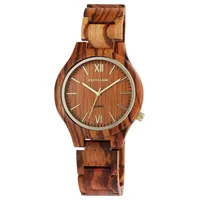 Excellanc Holzuhr Damen Zebraholz 1800237