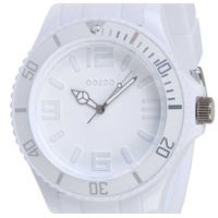 Oozoo Herren-Armbanduhr XL Analog Silikon C4341 total White