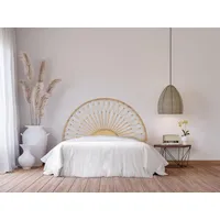 Vente-unique Vente-unique-Bettkopfteil - Rattan - 140 cm - Naturfarben