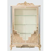 Casa Padrino Luxus Barock Vitrine Weiß / Gold -