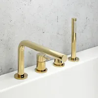 Herzbach Siro Vierloch-Wannenarmatur 30.120250.1.03, mit Auslauf, gold