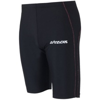 Airtracks Damen Laufhose Tight Kurz Pink SCHWARZ XL