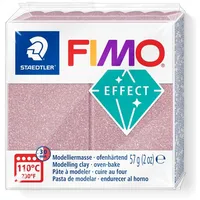 FIMO EFFECT Modelliermasse ofenh„rtend, ros‚gold-glitter