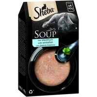 Sheba Classic Soup mit Weißfisch 80 x 40 g