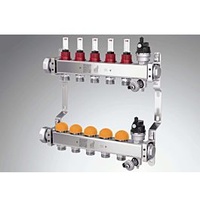 Purmo Heizkreisverteiler FF7MSSD034AKDB5 3 Kreise, 253 mm lang, 1",