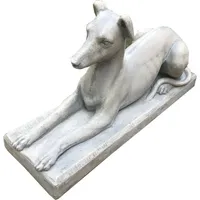 Casa Padrino Jugendstil Garten Skulptur Hund Massiv & Schwer