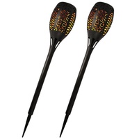 BestLivings 2er Pack LED- Gartenfackel Solar (ca. 50cm hoch)