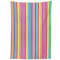 ABAKUHAUS Bunt Tischdecke, Vertikale Streifen drucken, Personalisierter Druck mit